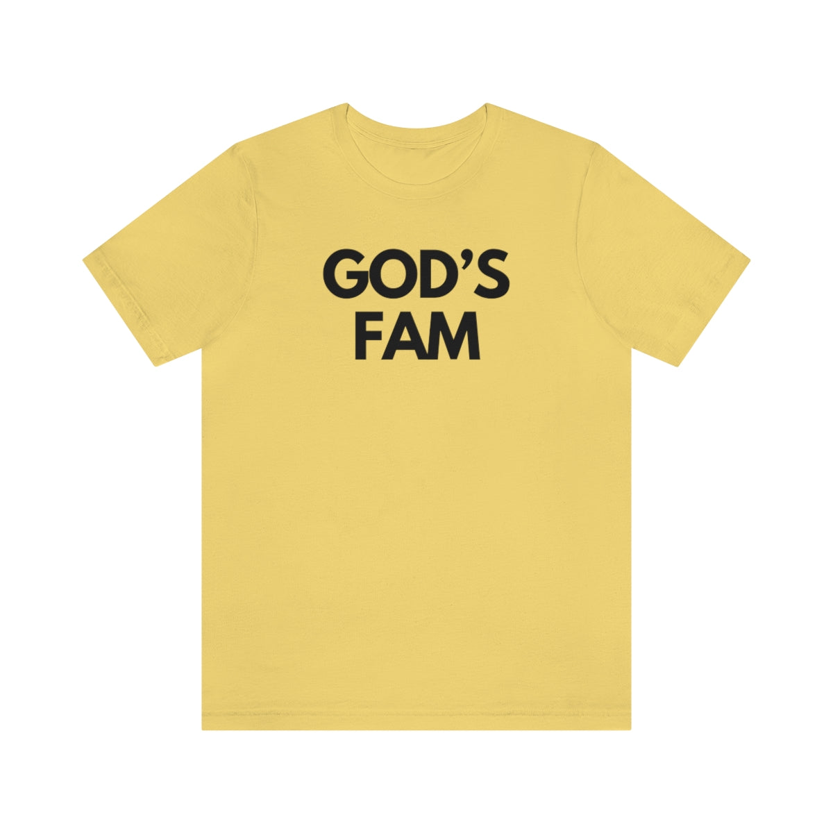 God’s Fam Tee - Black Lettering
