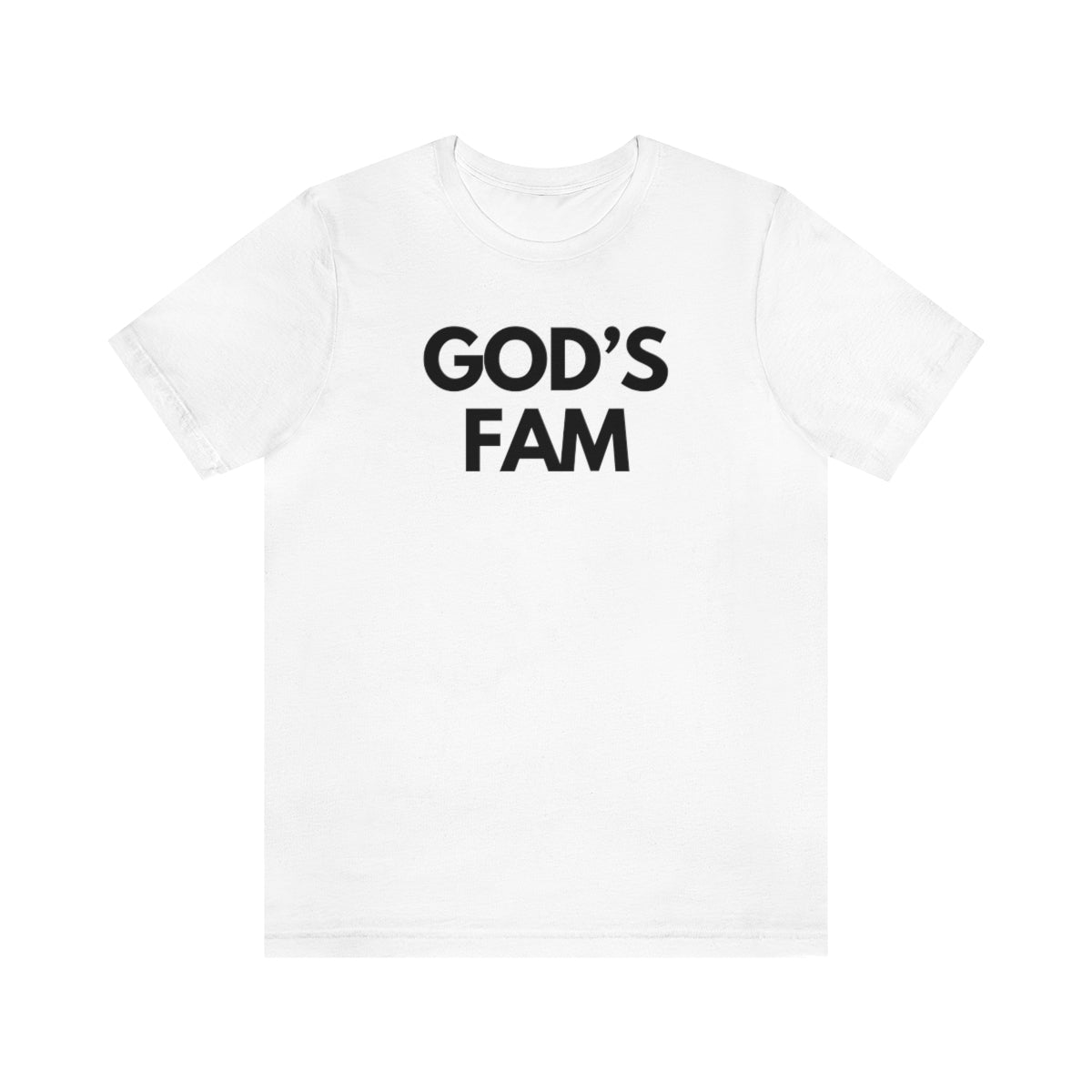 God’s Fam Tee - Black Lettering
