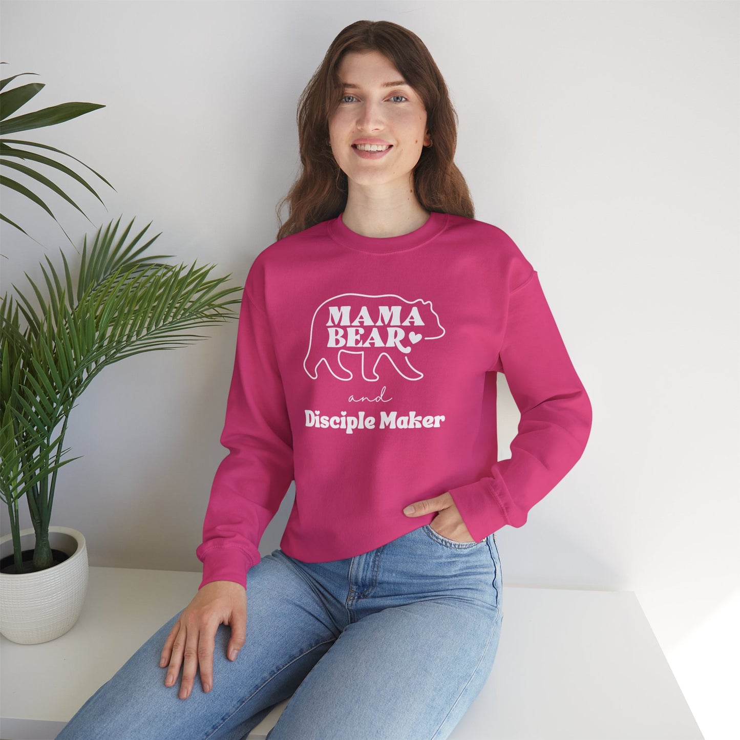 Mama Bear and Disciple Maker Crewneck Sweatshirt