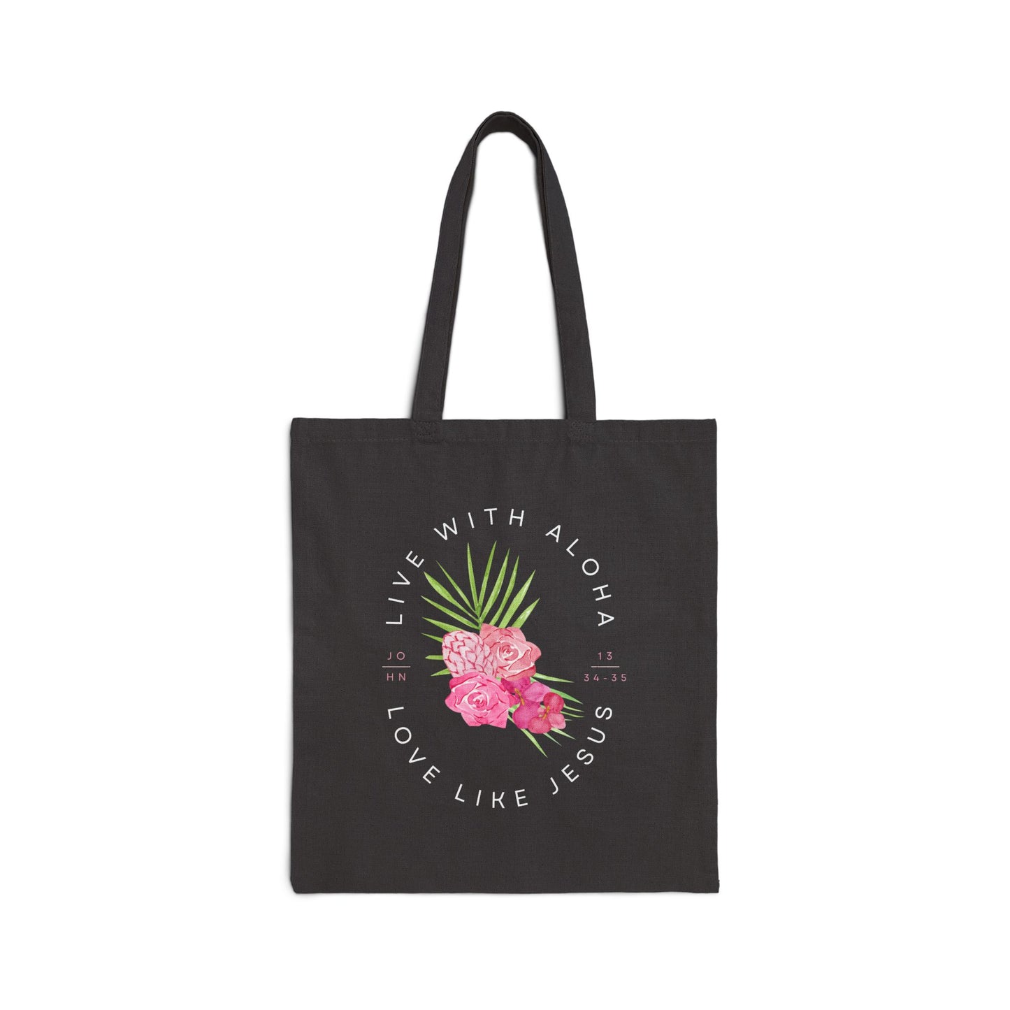 MAUI FUNDRAISER Black Cotton Canvas Tote Bag