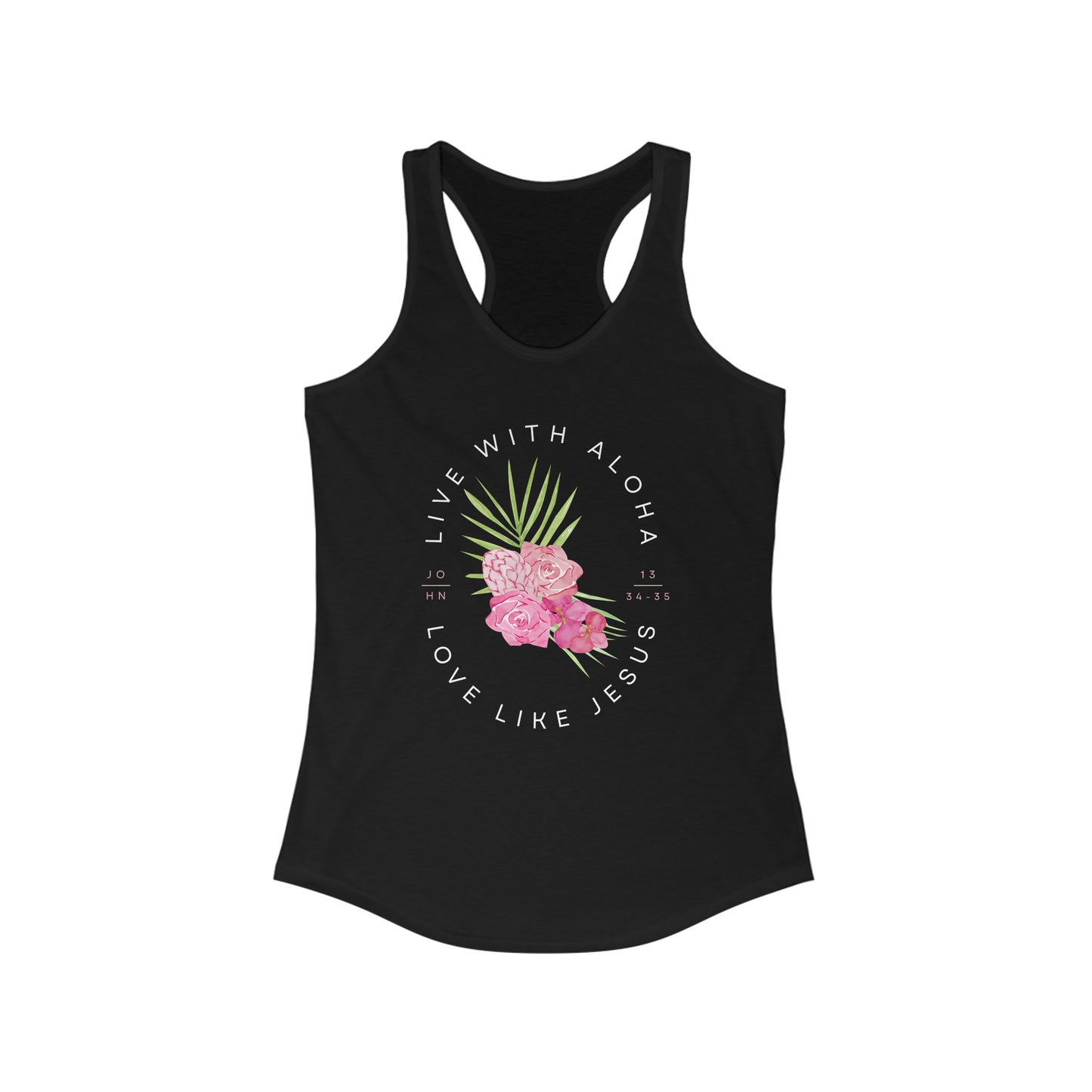 MAUI FUNDRAISER Lokelani Rose Womens Racerback Tank