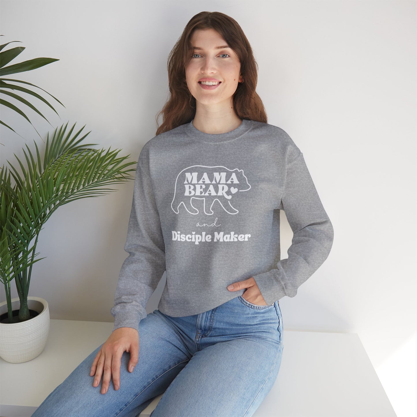 Mama Bear and Disciple Maker Crewneck Sweatshirt