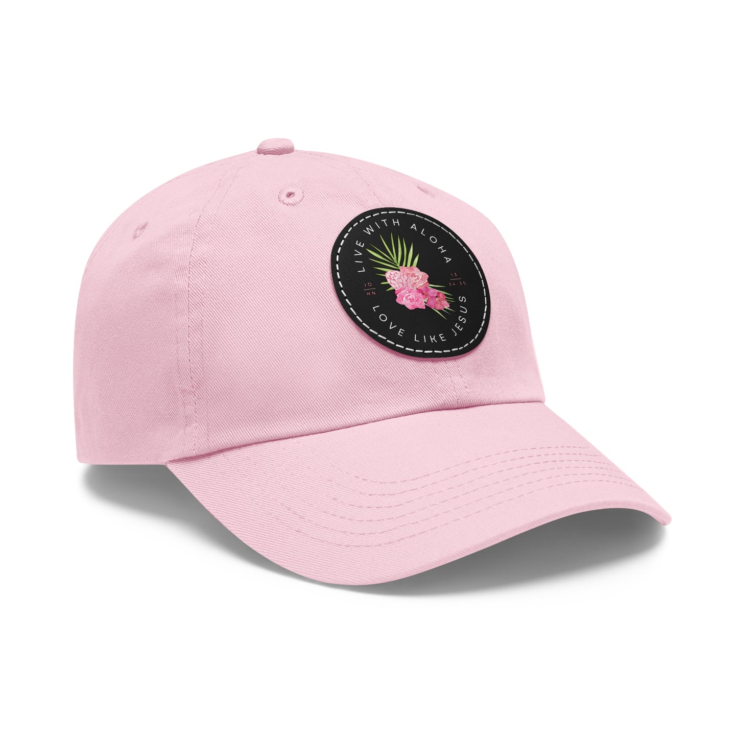 MAUI FUNDRAISER Lokelani Rose Leather Patch Hat