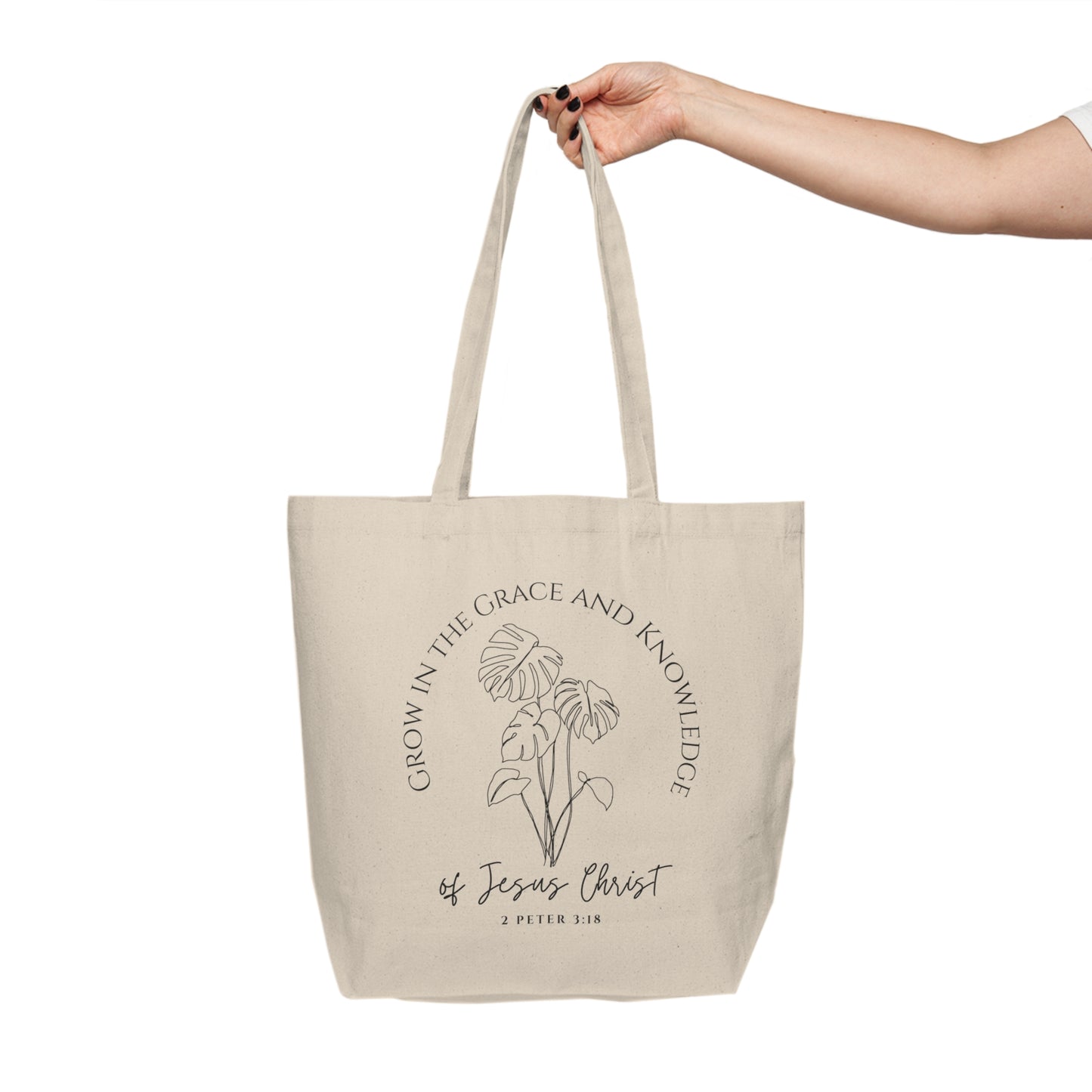 Copy of Copy of His Mercies Are New Canvas Shopping Tote