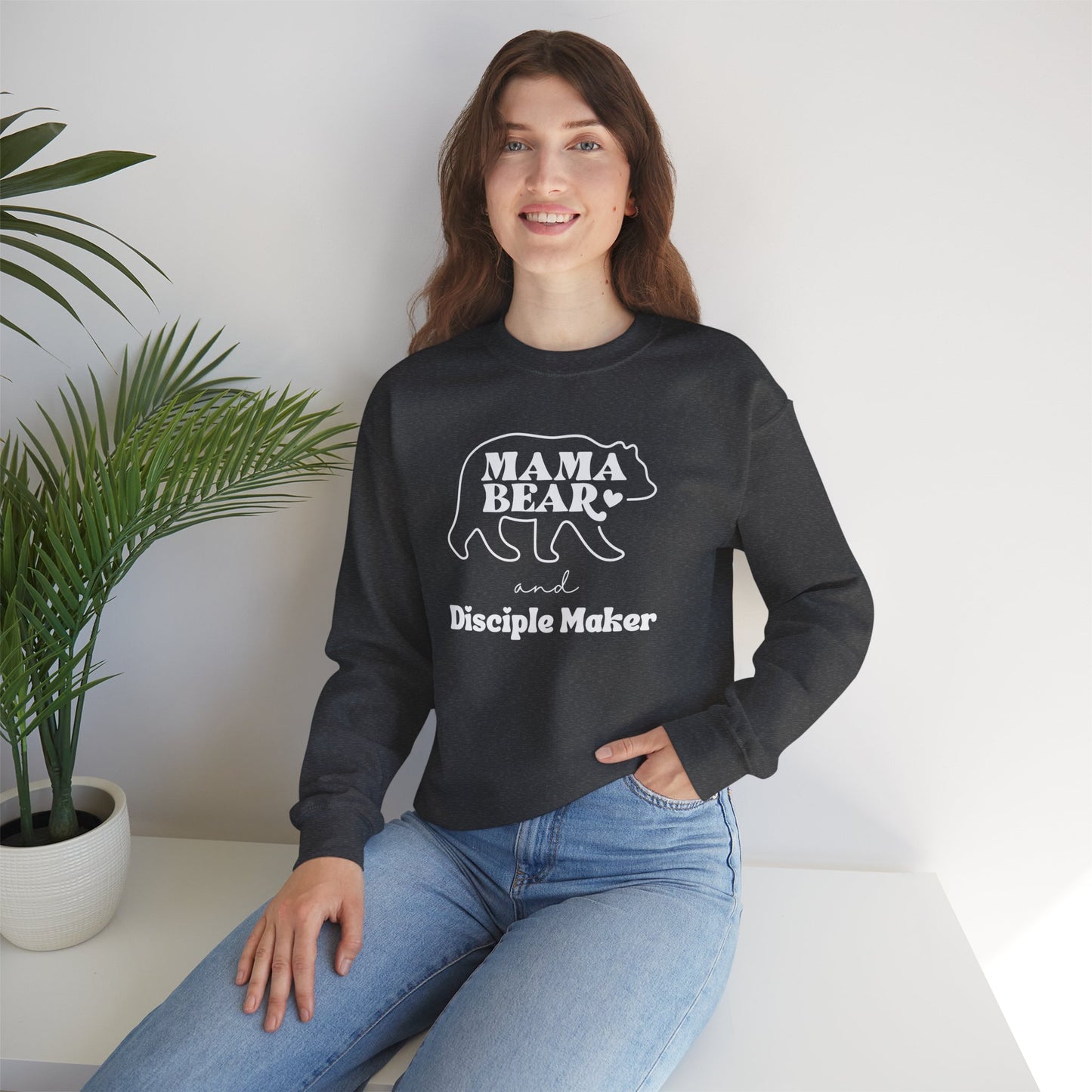 Mama Bear and Disciple Maker Crewneck Sweatshirt