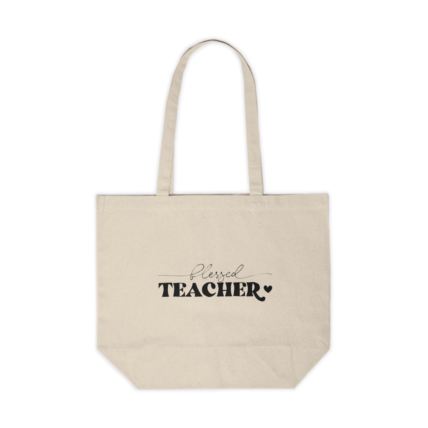 Blessed Teacher Canvas Shopping Tote