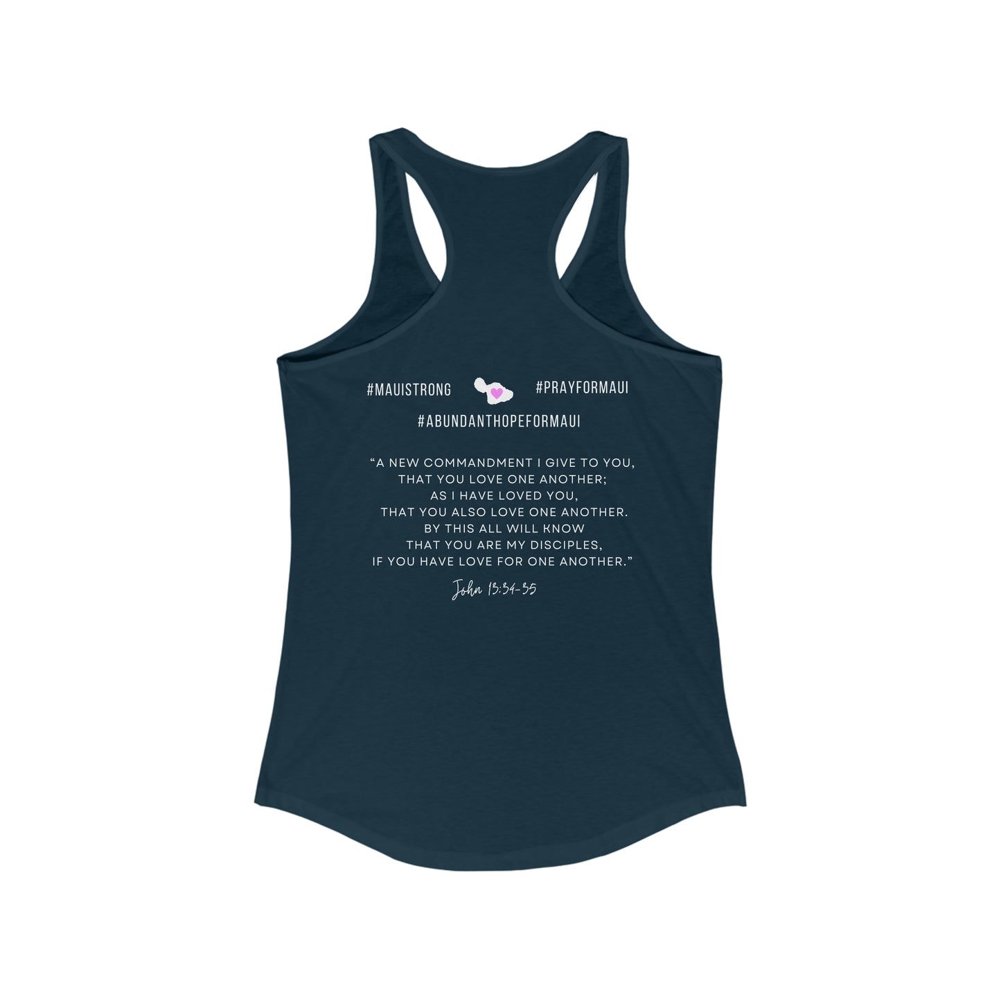 MAUI FUNDRAISER Lokelani Rose Womens Racerback Tank