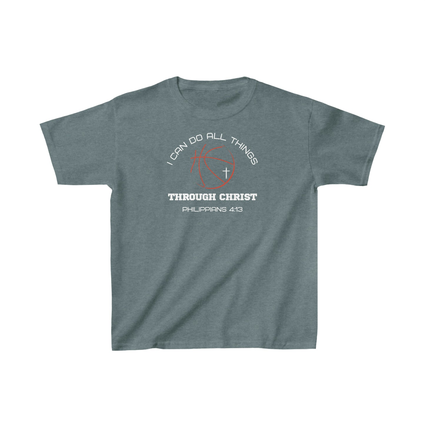 Basketball Philippians 4:13 Youth Tee