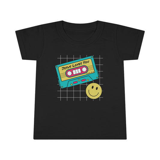 Jesus Loves You 90s Retro Toddler Tee