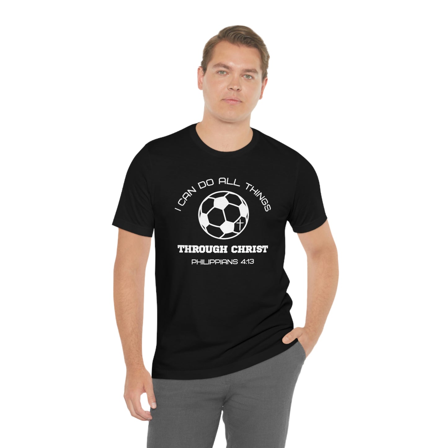 Soccer Philippians 4:13 Tee