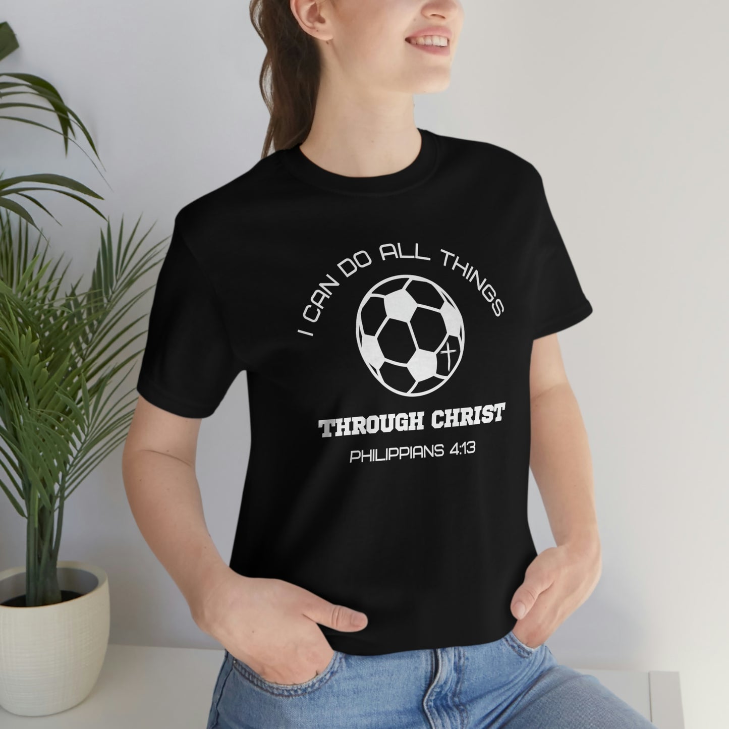 Soccer Philippians 4:13 Tee