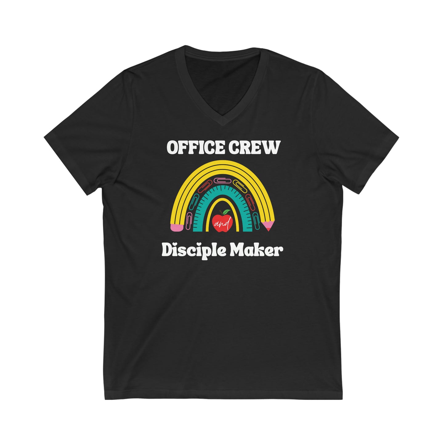 Office Crew and Disciple Maker V-Neck Tee