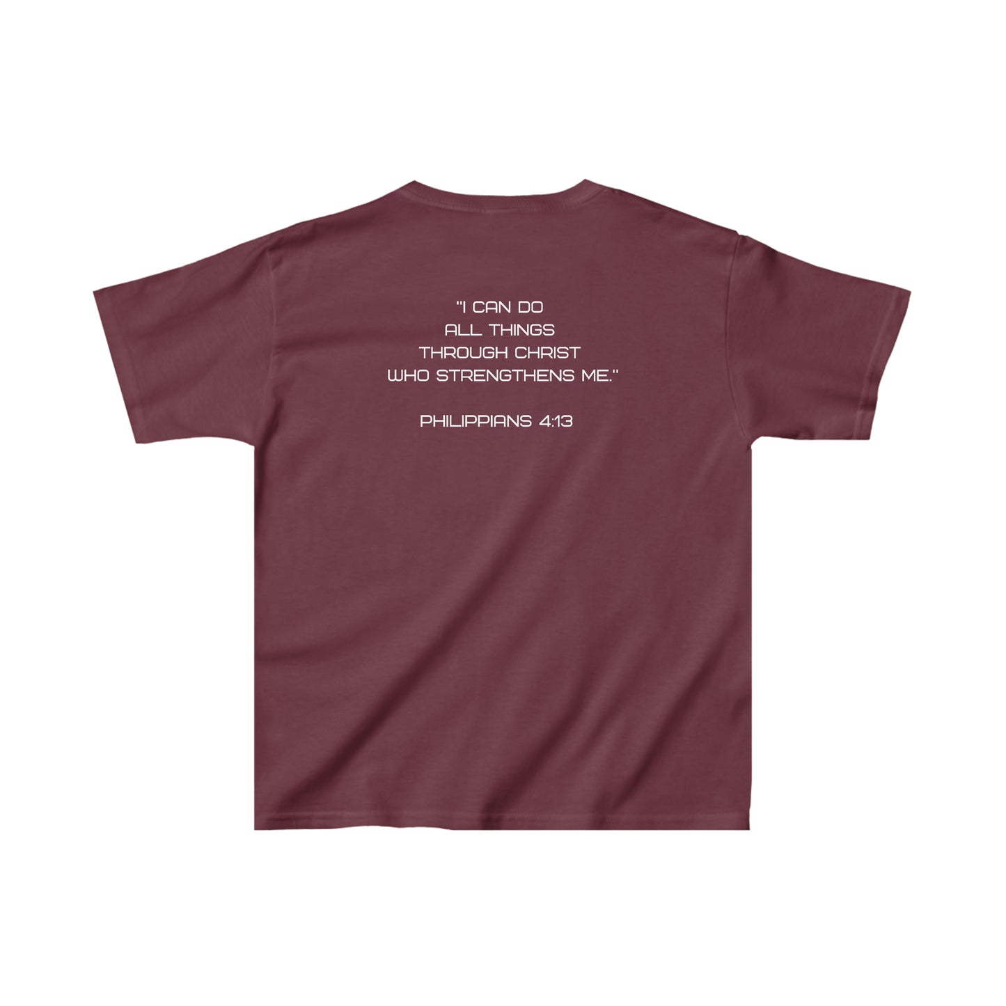 Soccer Philippians 4:13 Youth Tee