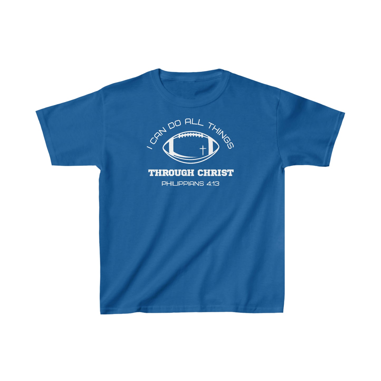 Football Philippians 4:13 Youth Tee