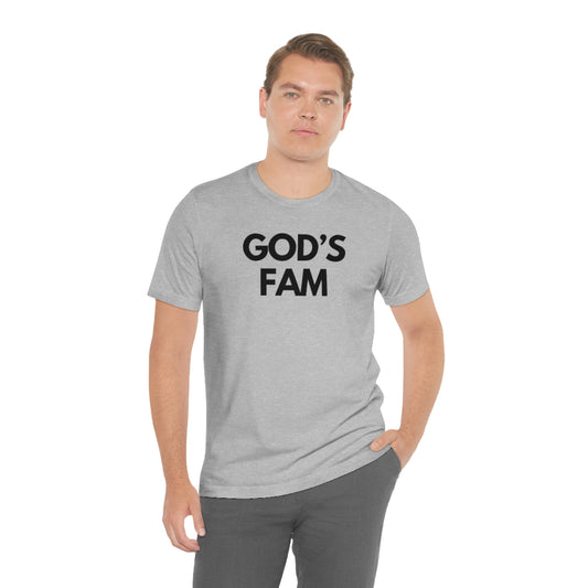 God’s Fam Tee - Black Lettering